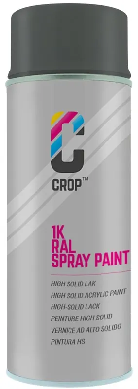 Premium CROP RAL 7043 Hoogglans Verkeersgrijs B spuitbus 400ml